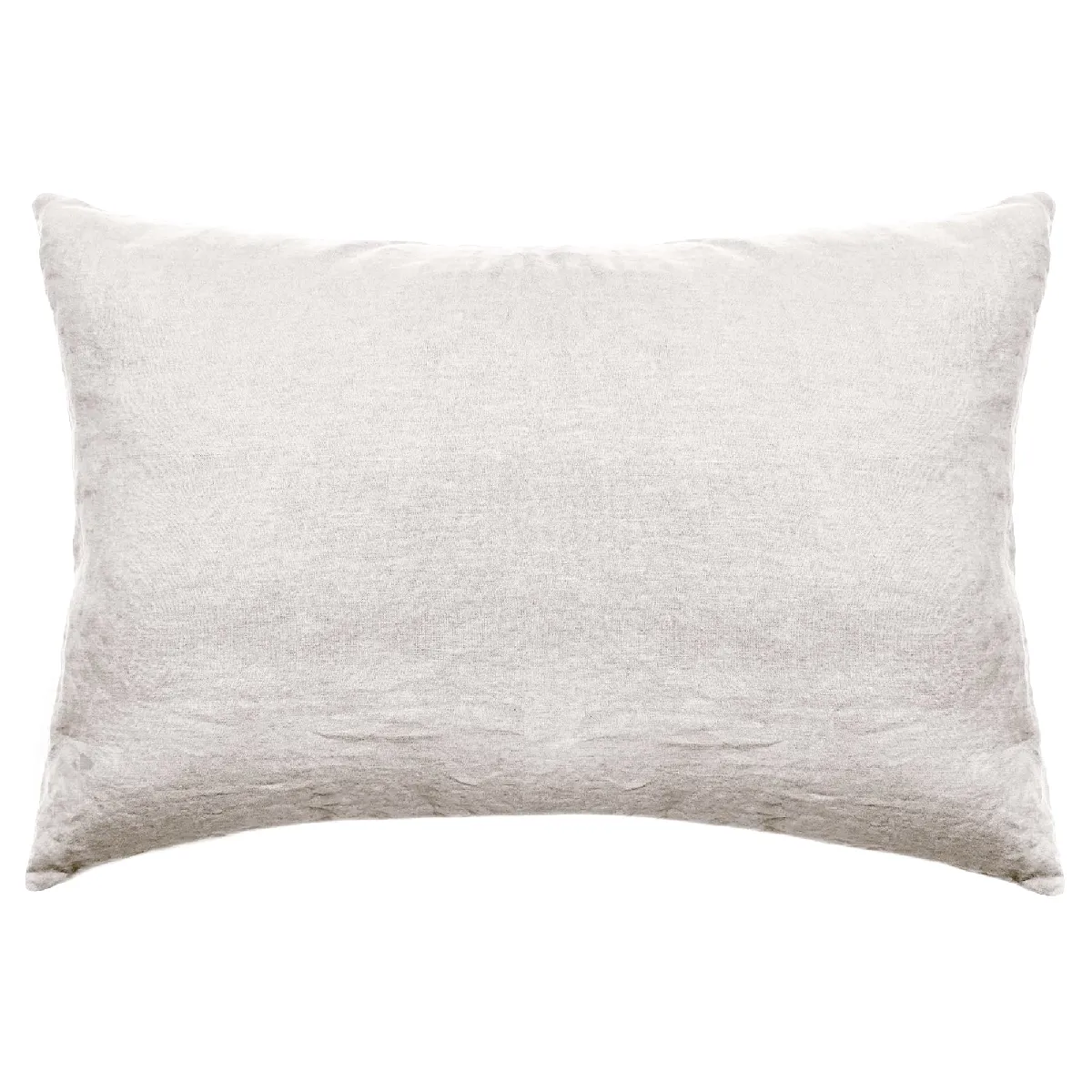 Taie D'oreiller Palace Pur Coton Lavé 50x70 Cm Uni Beige Naturel