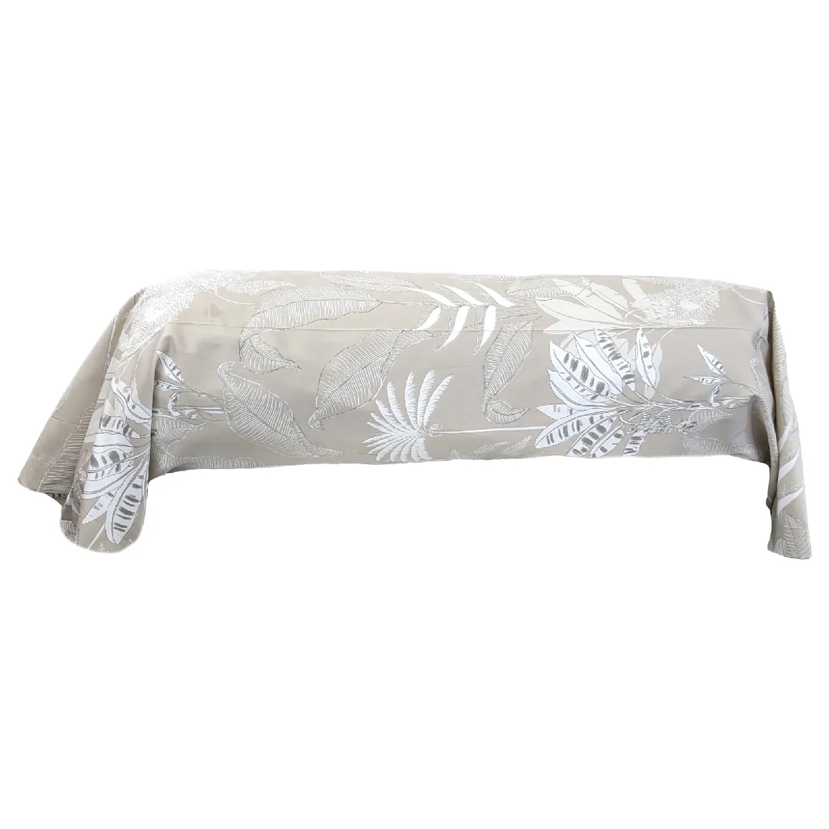 Taie De Traversin 240x43 Cm Satin De Coton Cayenne Beige Ficelle