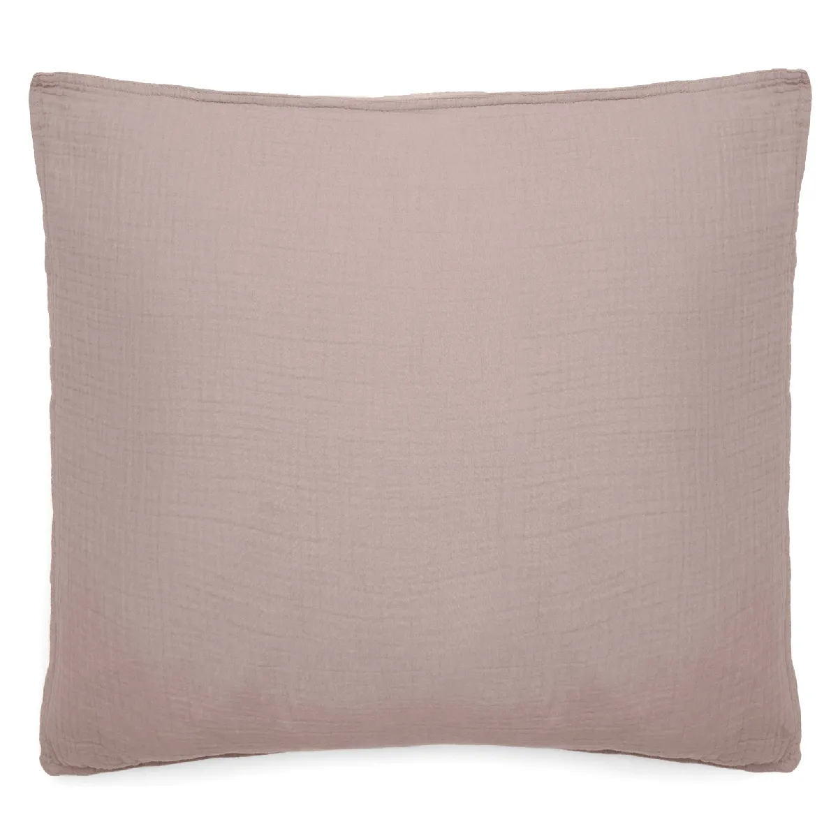 Taie D'oreiller 65x65 Cm Mousseline De Coton Milos Rose