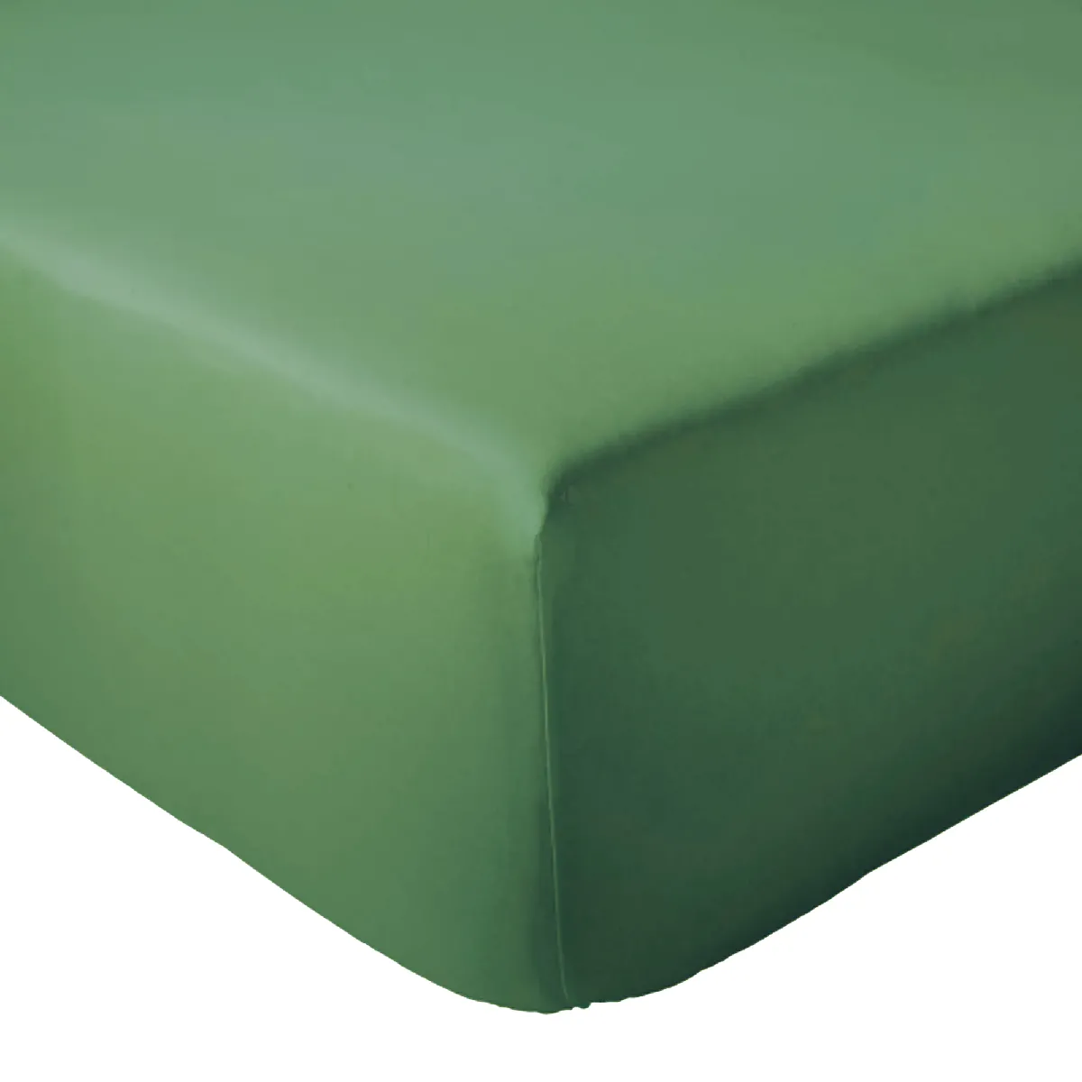 Drap Housse 140x190 Cm Bonnet 40 Cm Coton Évasion Vert Fougère