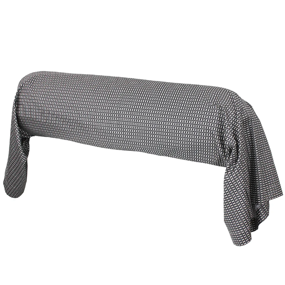 Taie De Traversin 140x43 Cm Satin De Coton Enzo Noir