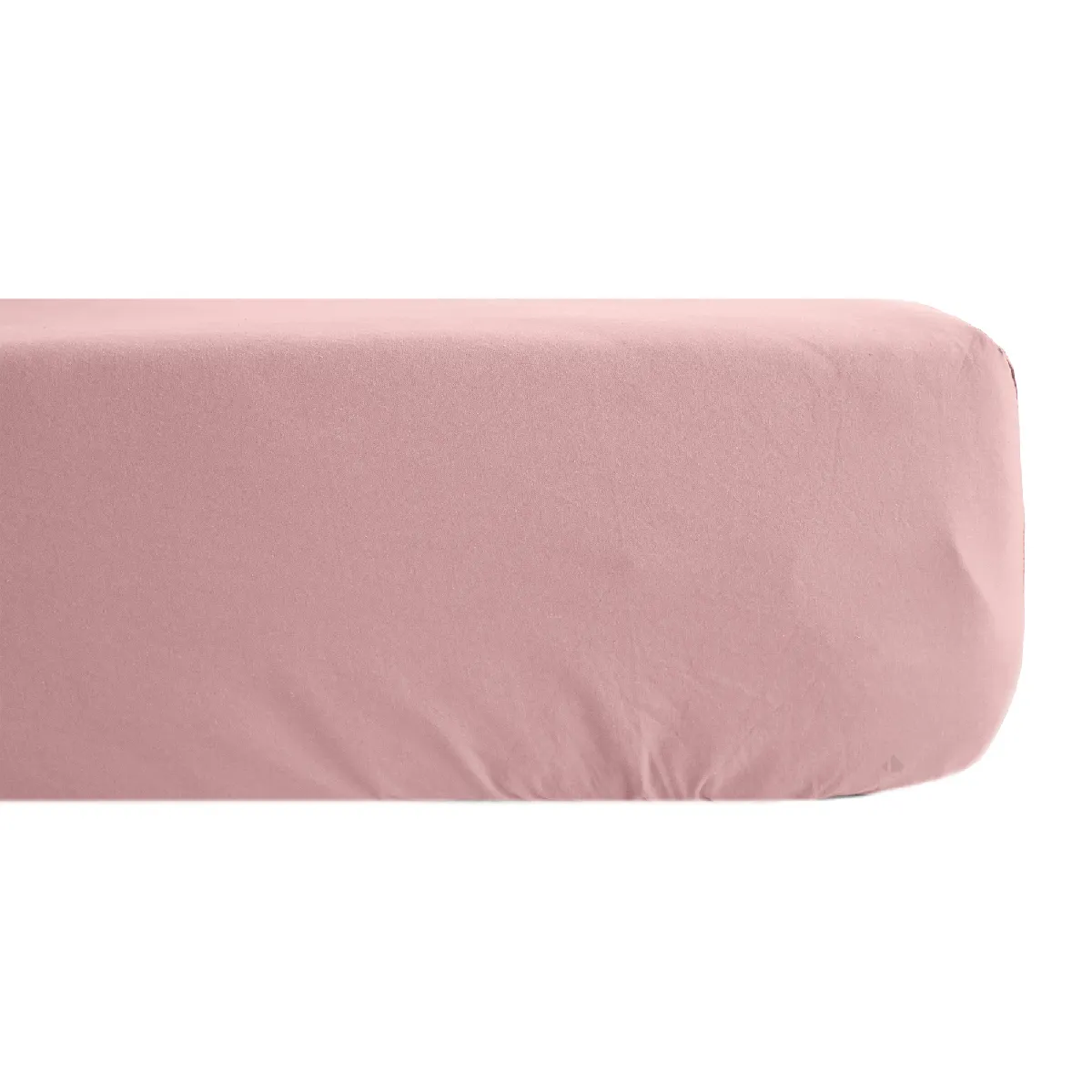 Drap Housse Uni 80x200 Cm Bonnet 35 Cm Percale De Coton Manoir Rose