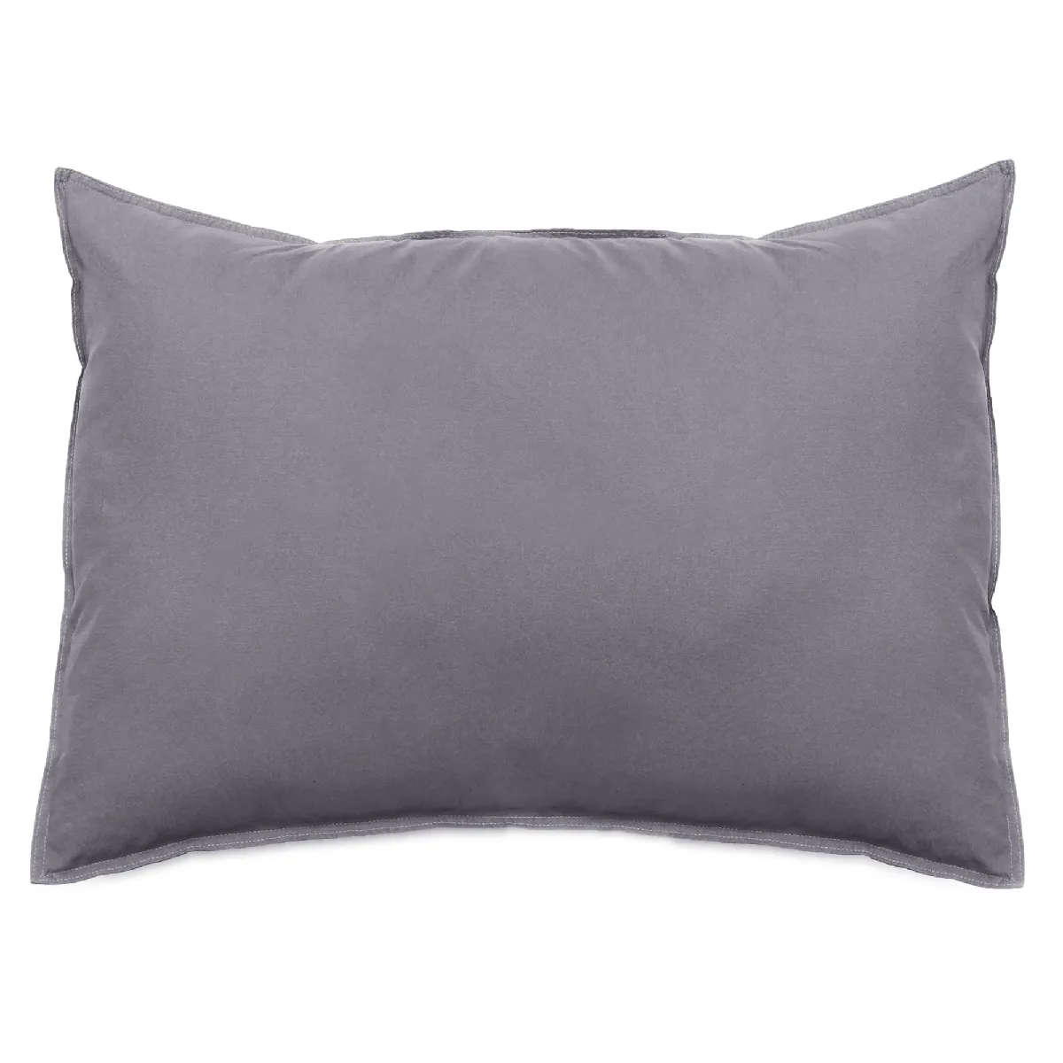 Taie D'oreiller Lin Et Coton 50x70 Cm Collection Opera Gris Brume