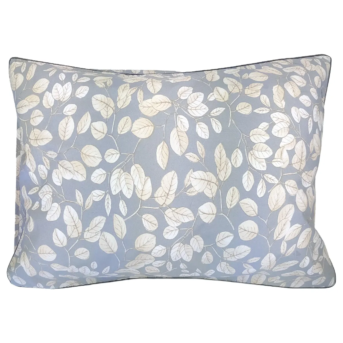 Taie D'oreiller 50x70 Cm En 100% Percale De Coton Lison Gris