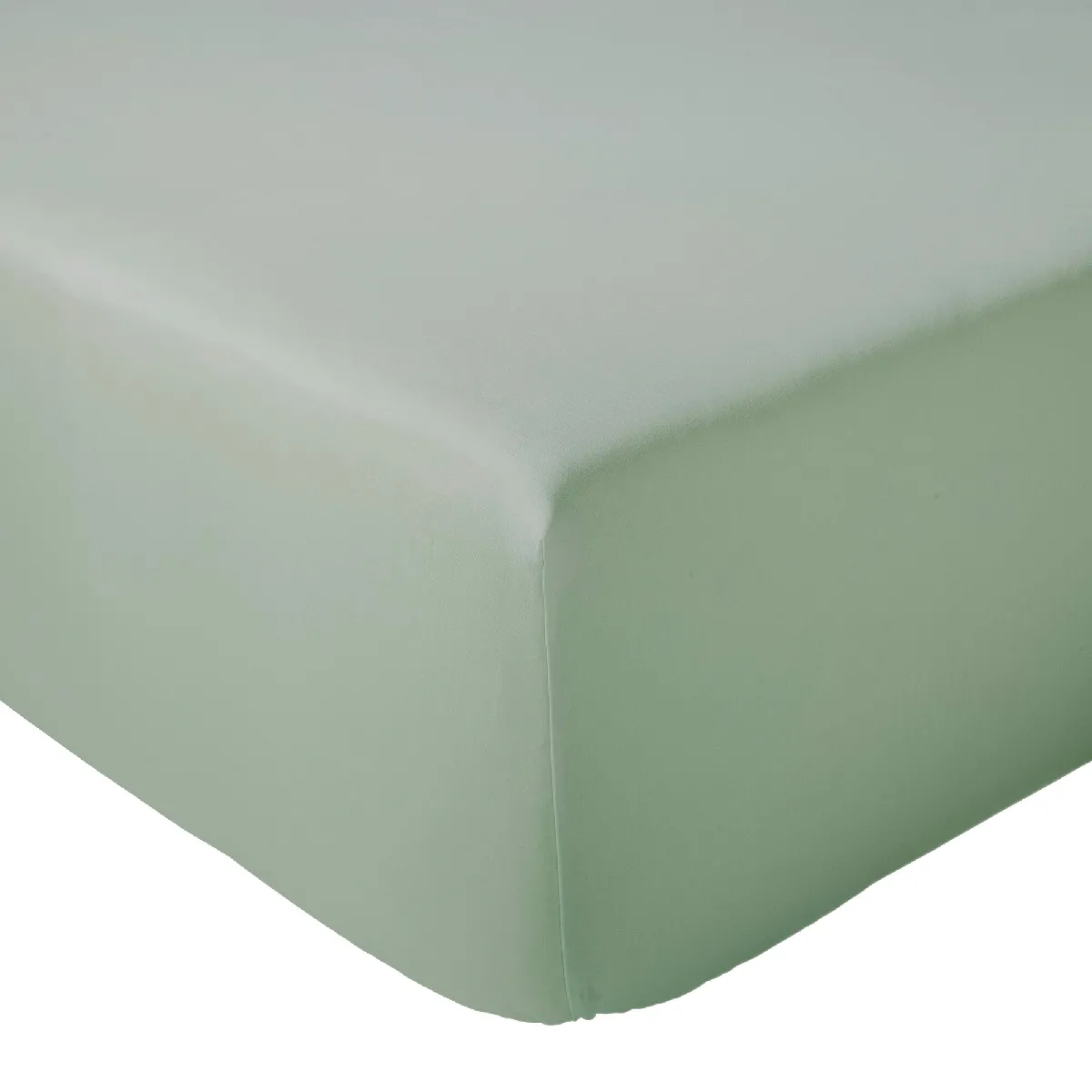 Drap Housse 140x190 Cm Bonnet 30 Cm Percale De Coton Passion Percale Vert Sauge