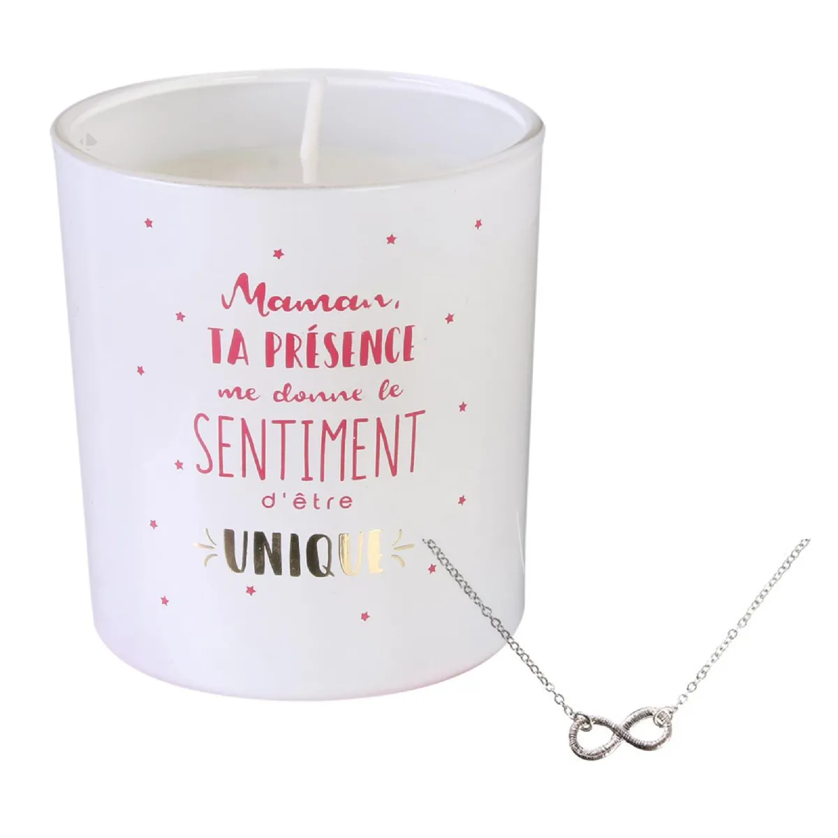 Bougie Parfumée Marbella Blanche + Bracelet Surprise