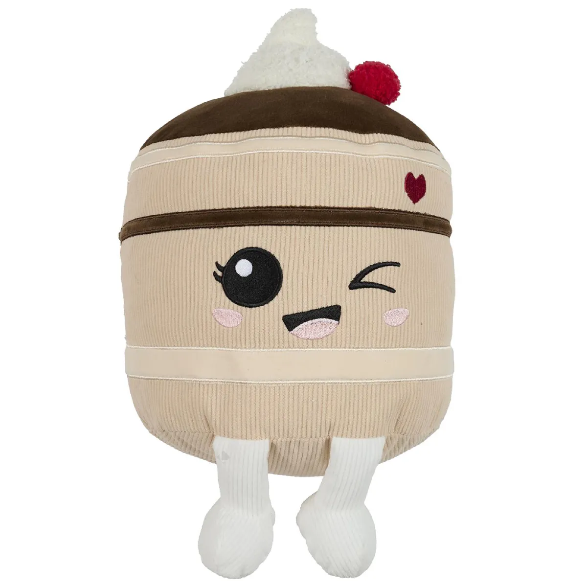 Peluche En Polyester Forme Gâteau Au Chocolat Collection Kawaii Marron