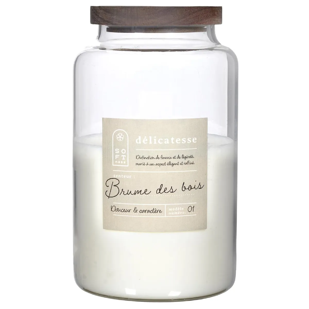 Bougie Parfumée 3 Mèches En Coton Delicatesse Senteur Brume Des Bois