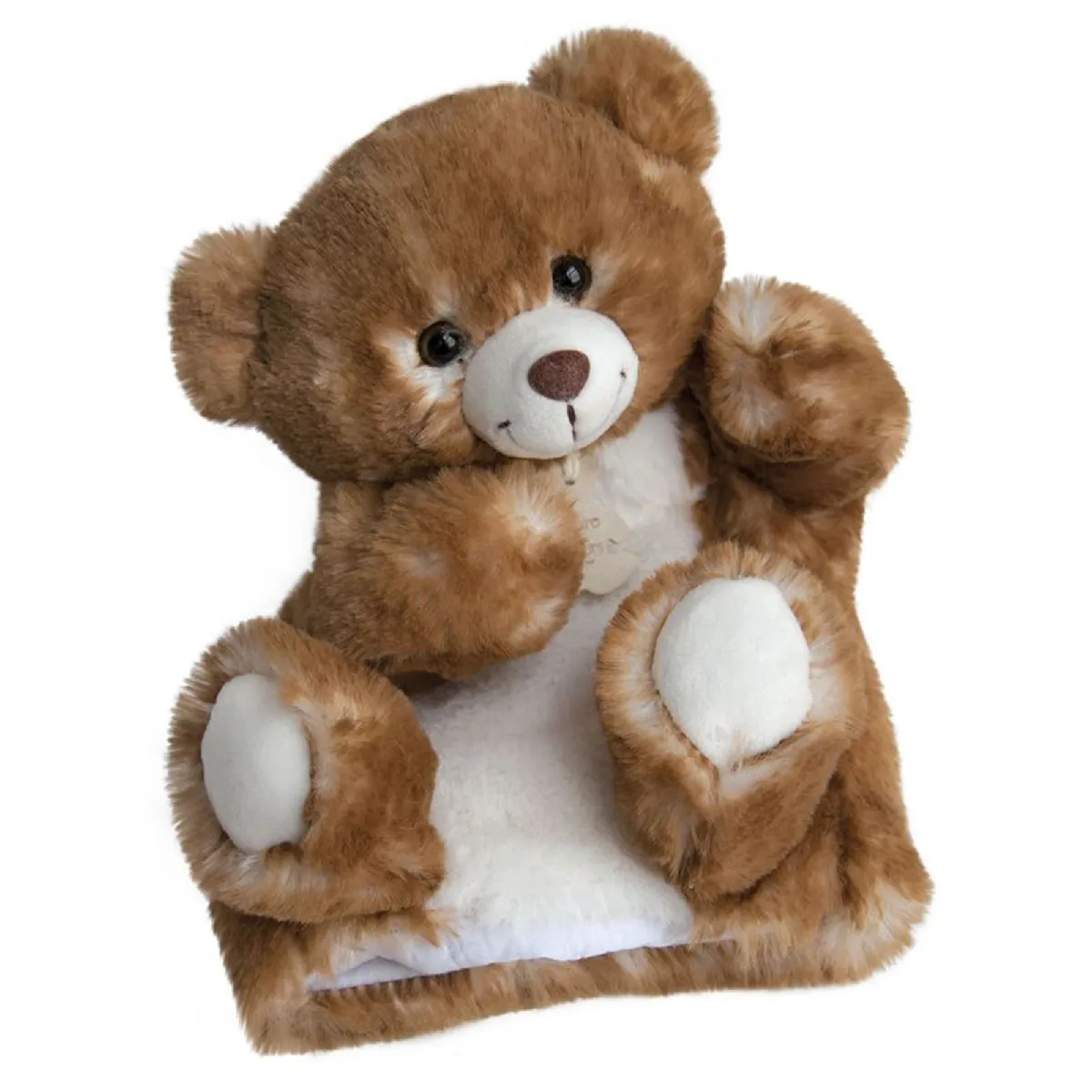 Doudou Marionnette 25 Cm Polyester Douce Marionnette Ours Marron