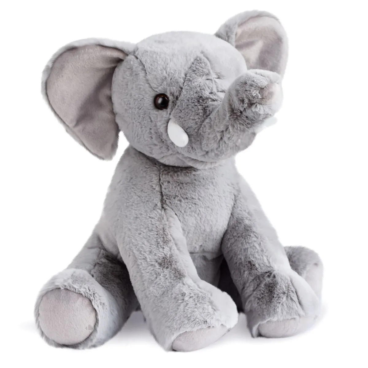 Peluche 48 Cm Polyester Collection Dans La Savane Éléphant Gris