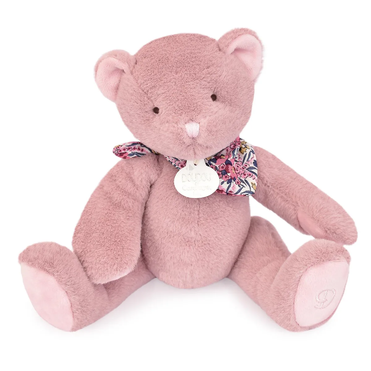 Doudou Ours 25 Cm Polyester Collection L'ours Doudou Rose