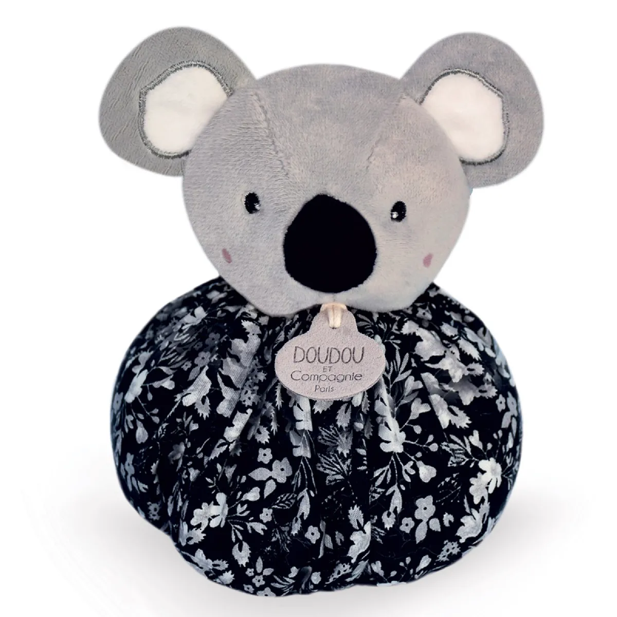 Doudou Boule 25 Cm Polyester Collection Les Petits Futés Koala Gris