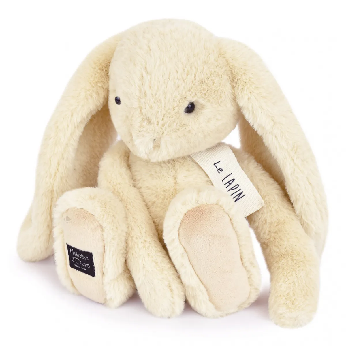 Peluche Lapin 32 Cm Polyester Collection Le Lapin Beige Vanille