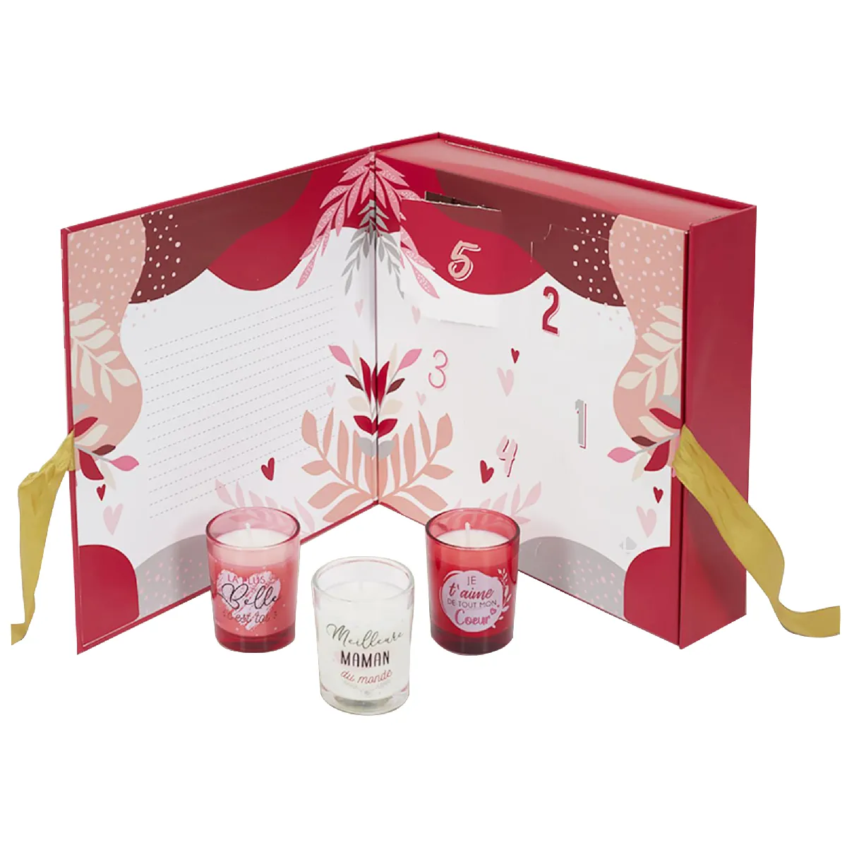Coffret De 5 Bougies Parfumées Fleur De Cerisier Et Orchidée Madria