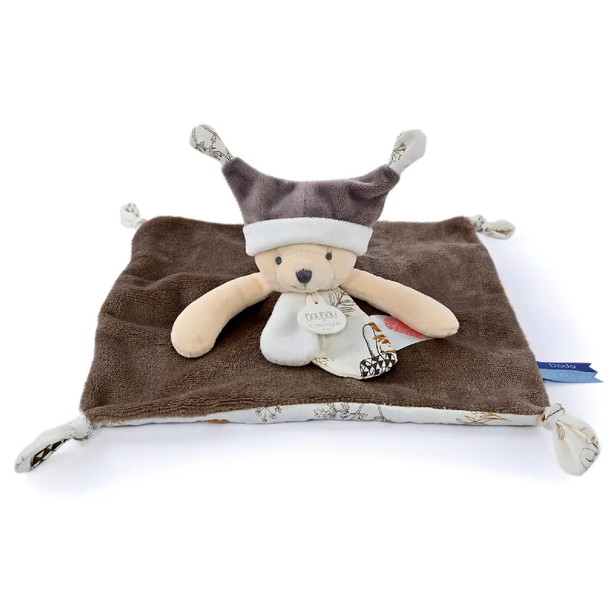 Doudou Histoire 25 Cm Polyester Les Petits Futés Ours Marron