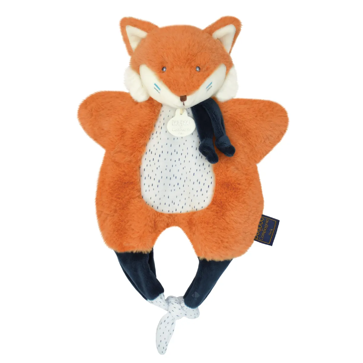 Doudou Amusette 30 Cm Polyester Les Petits Futés Renard Orange