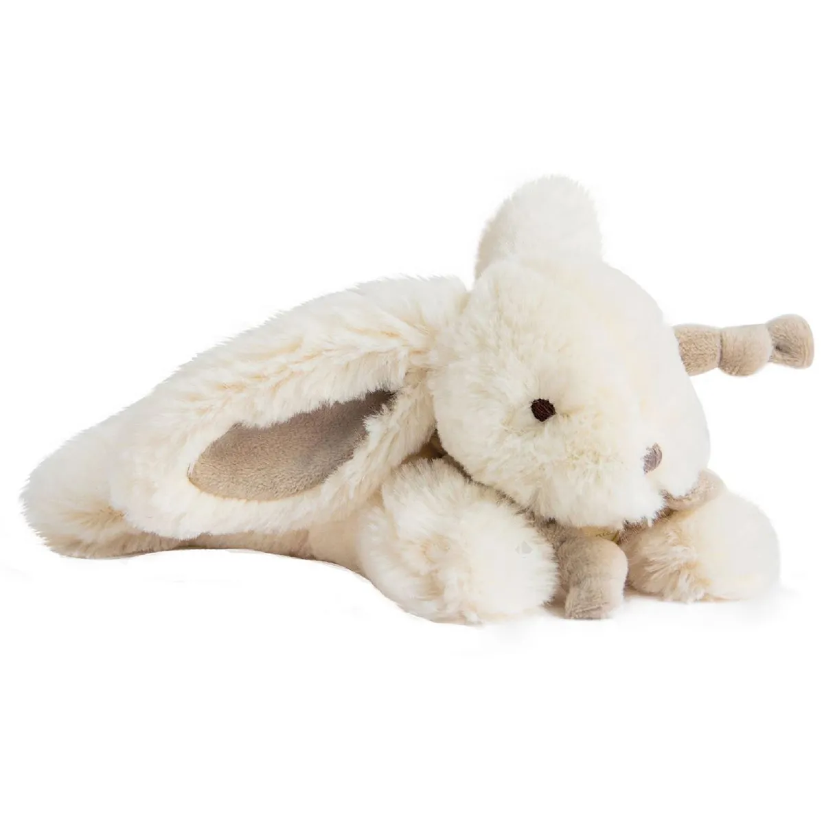 Doudou Lapin 20 Cm Polyester Collection Lapin Bonbon Blanc/beige Taupe