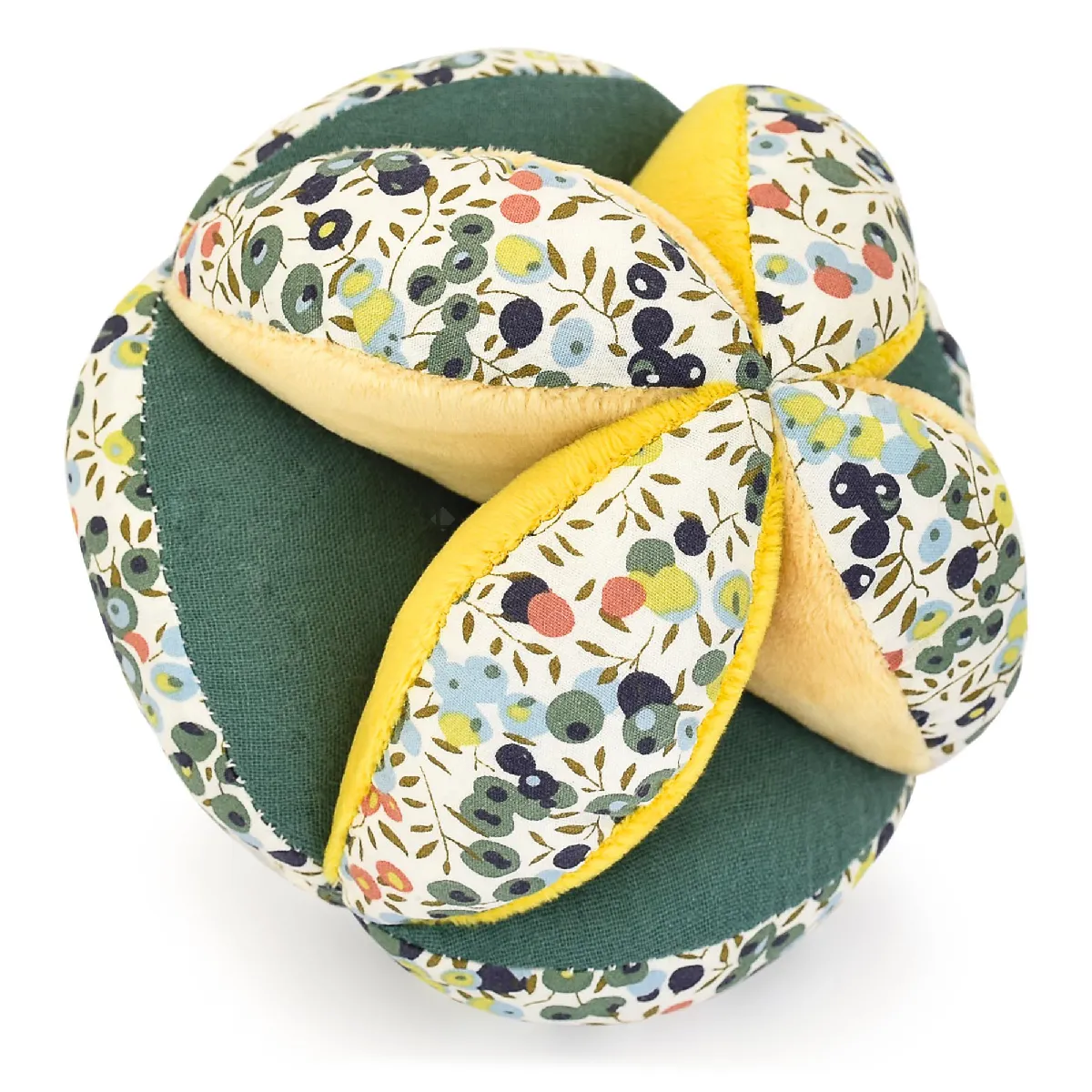 Balle Sensorielle 15 Cm Polyester Boh'aime Lion Jaune Multicolore