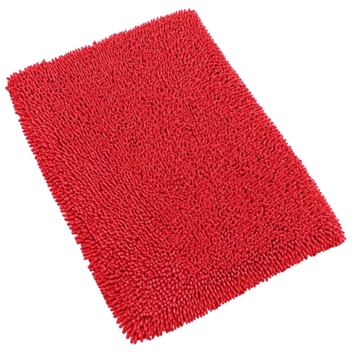 Tapis De Bain 50x80 Cm Chenille Rouge 1800g/m2