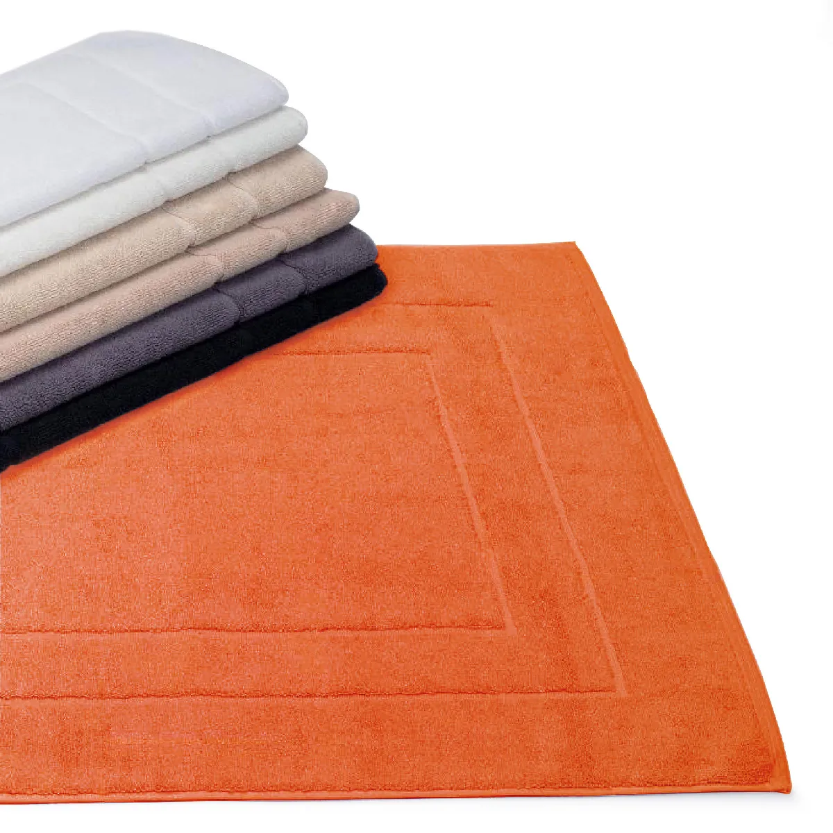 Tapis De Bain 60x60 Cm Flair Rouge Terre 1500g/m2