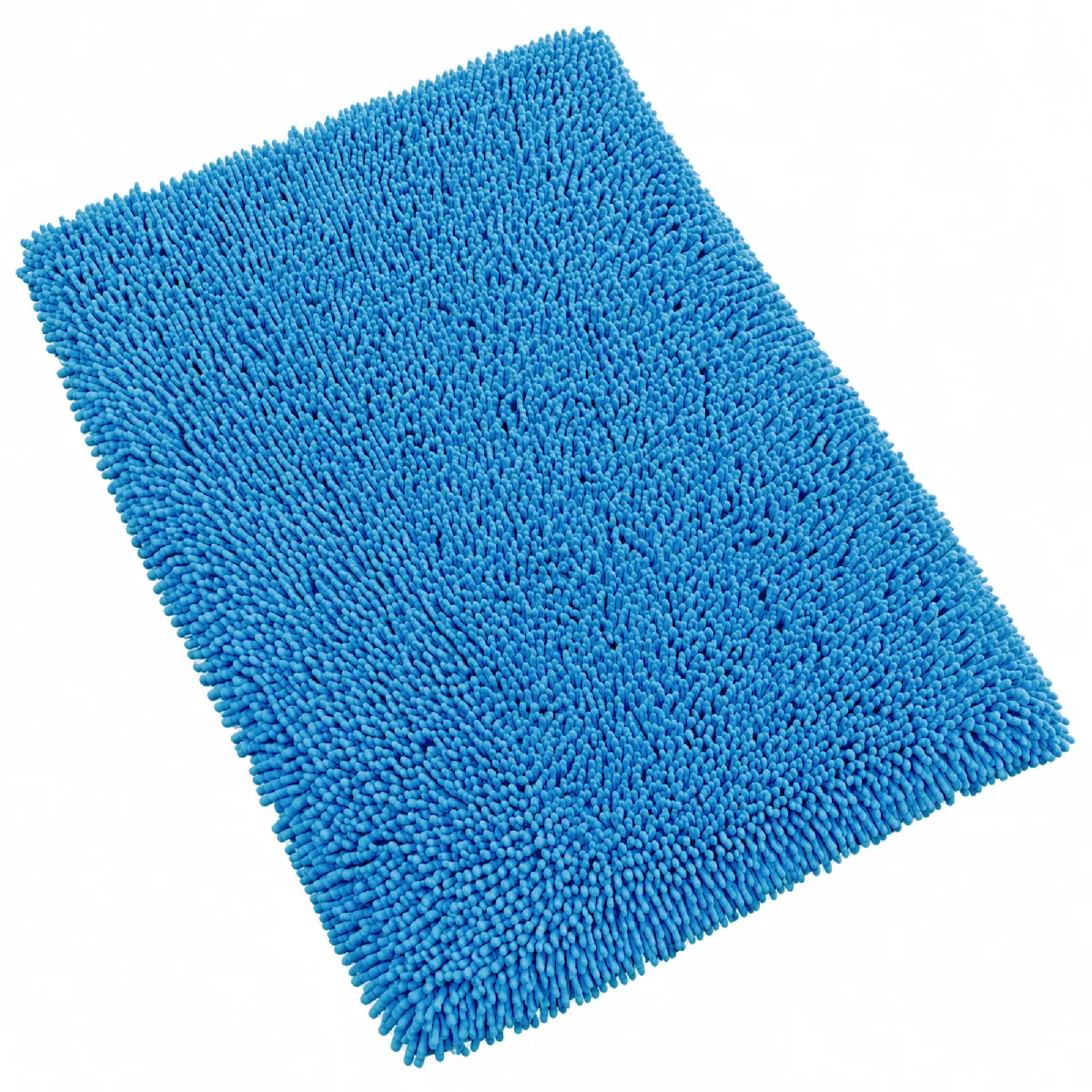 Tapis De Bain 50x80 Cm Chenille Bleu Électrique 1800g/m2