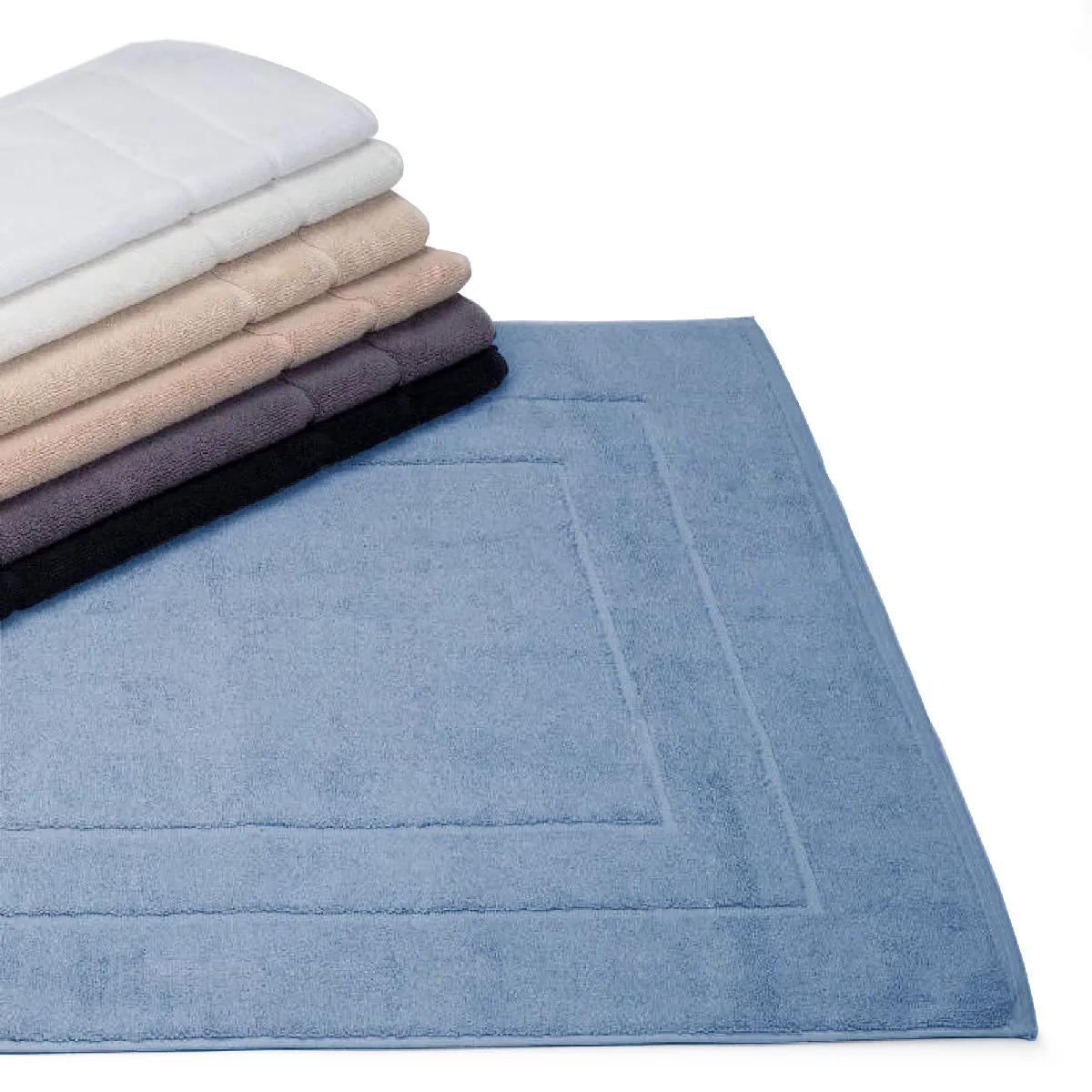 Tapis De Bain 60x60 Cm Flair Bleu Moyen 1500g/m2