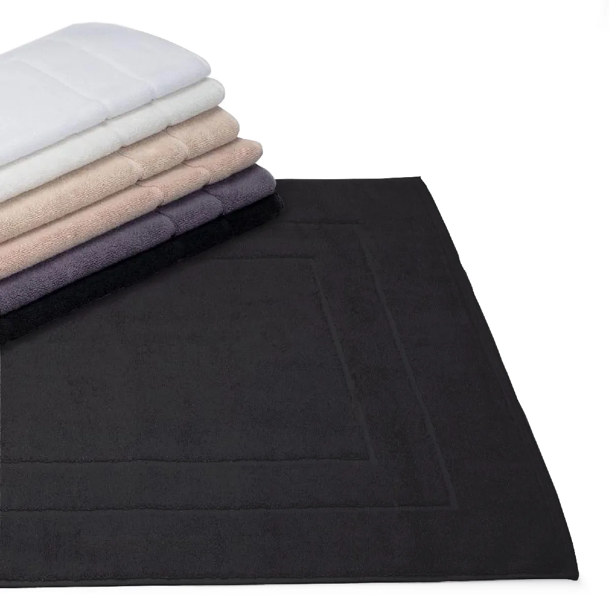 Tapis De Bain 60x100 Cm Flair Noir 1500g/m2