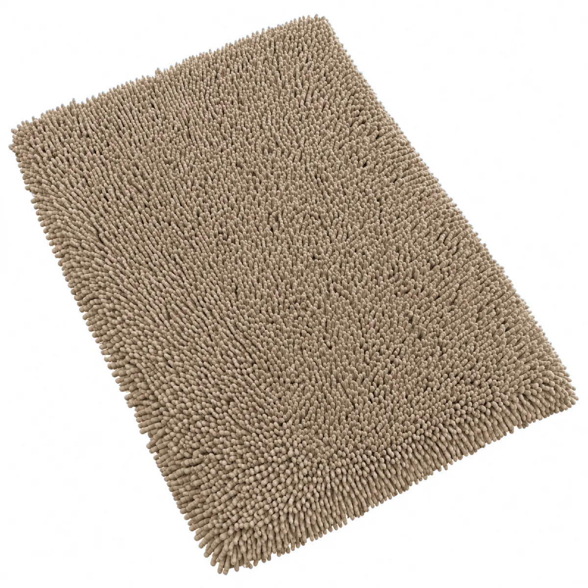 Tapis De Bain 50x80 Cm Chenille Taupe 1800g/m2
