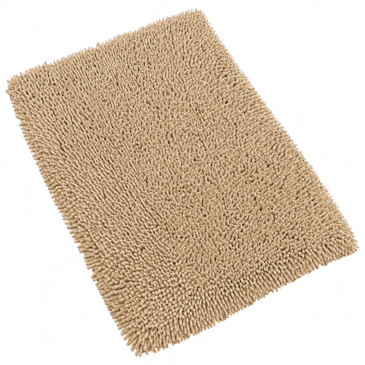Tapis De Bain 50x80 Cm Chenille Beige 1800g/m2