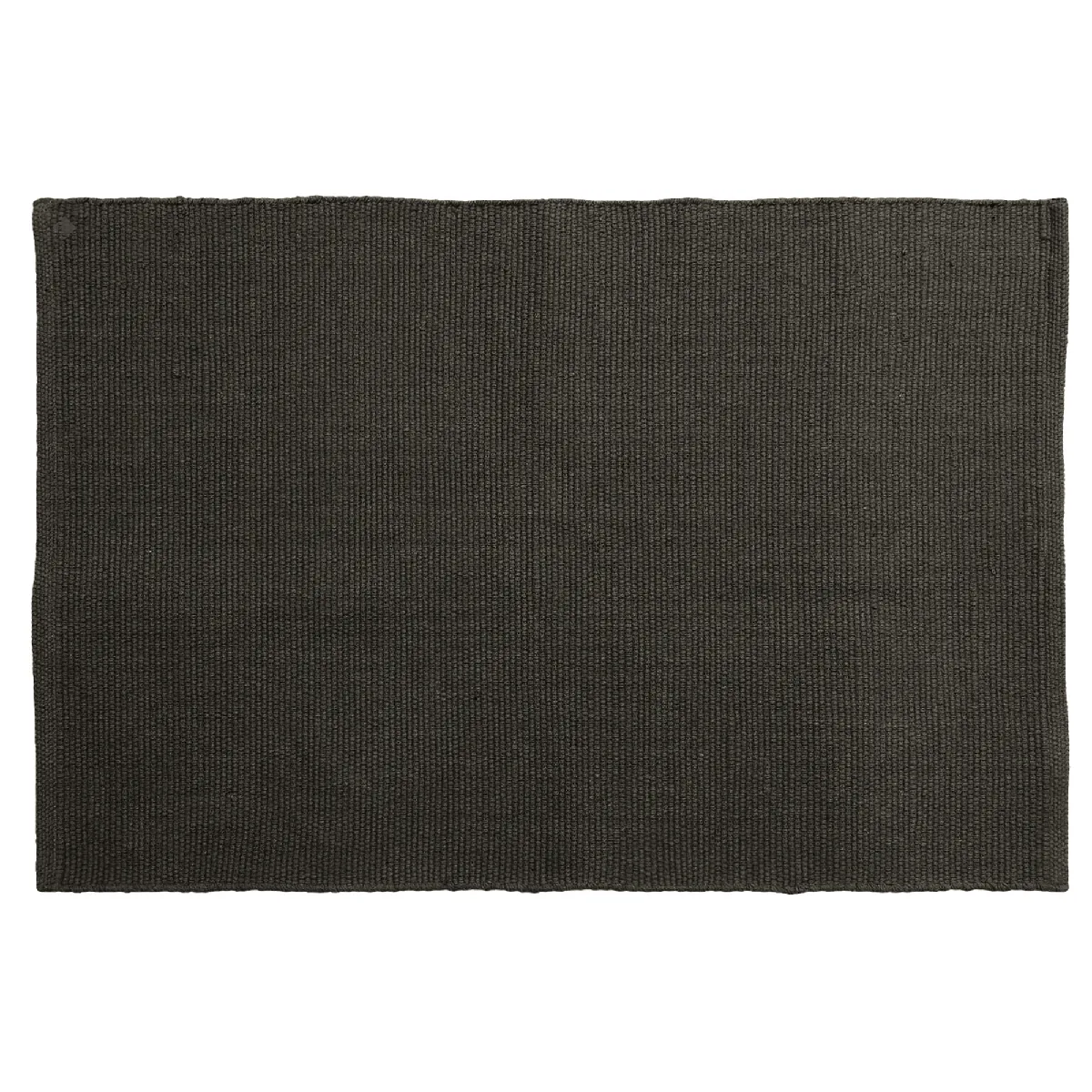 Tapis Rectangulaire 60x90 Cm Pur Coton Collection Moorea Marron Café