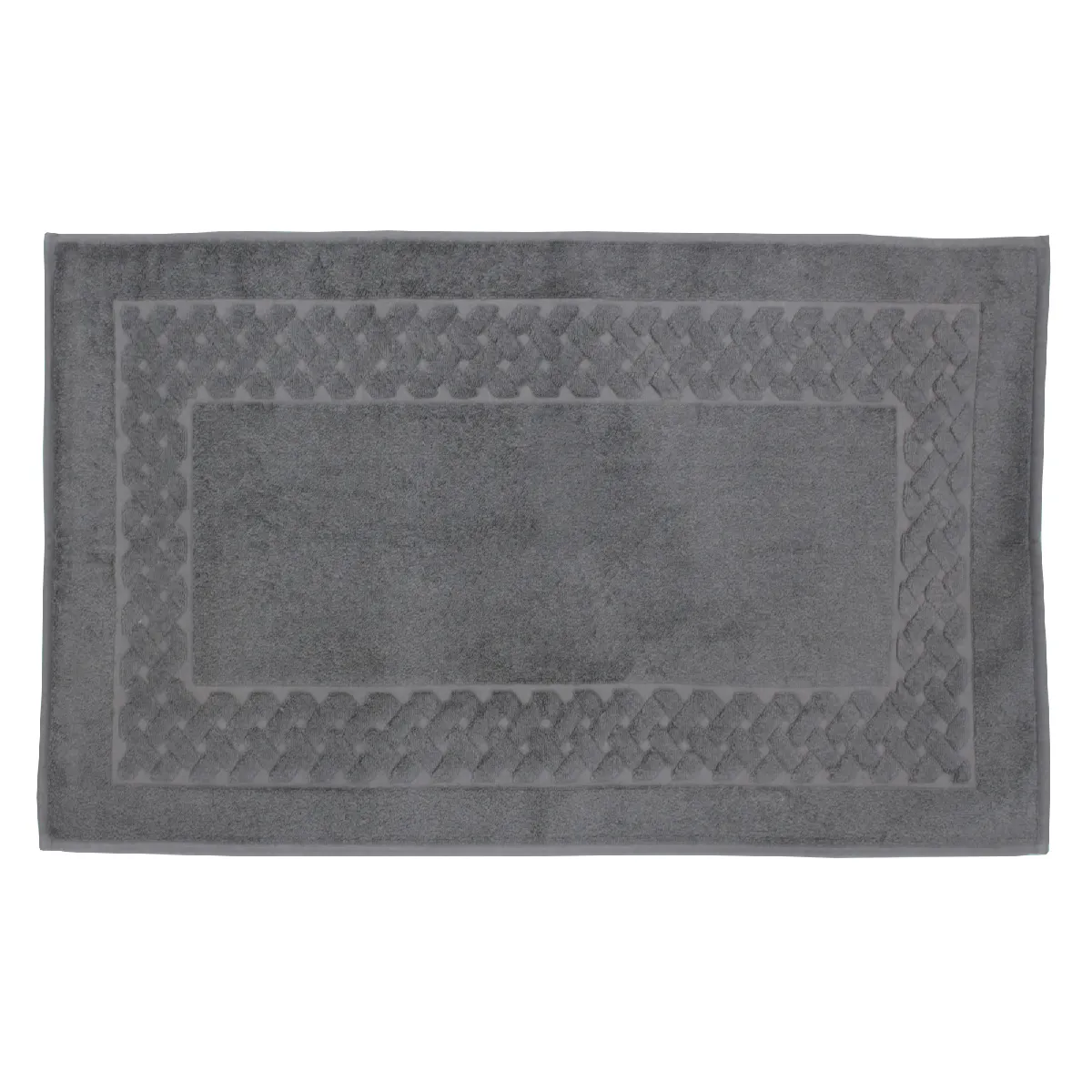 Tapis De Bain 50x80 Cm Royal Cresent Gris Acier 850g/m2