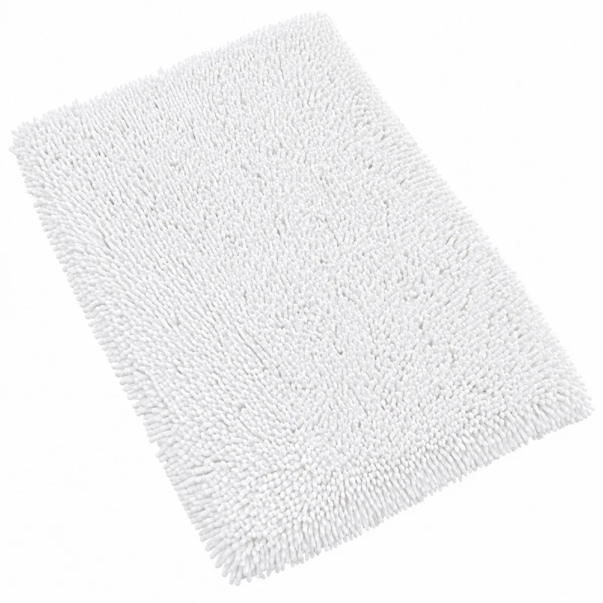 Tapis De Bain 50x80 Cm Chenille Blanc 1800g/m2