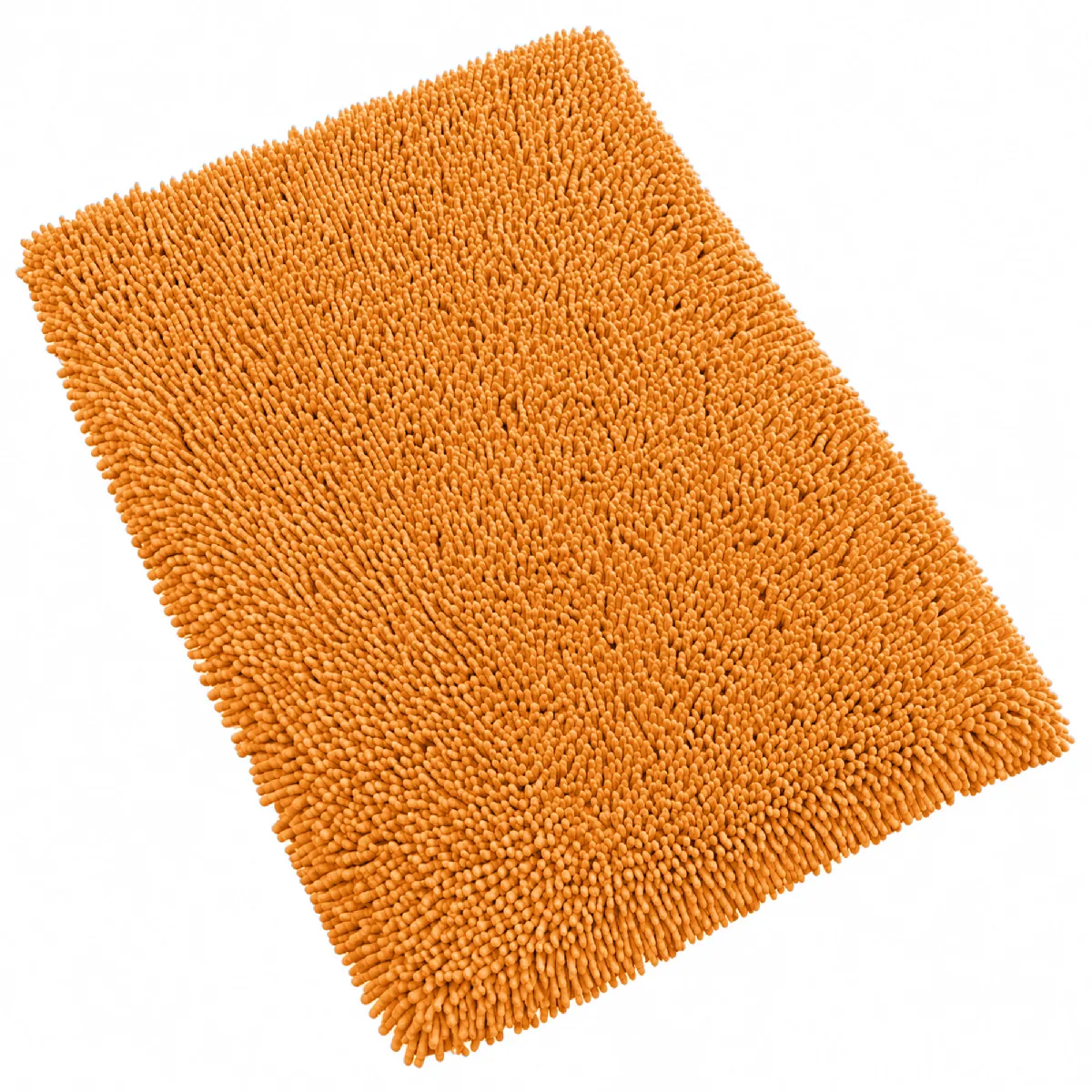 Tapis De Bain 50x80 Cm Chenille Orange 1800g/m2