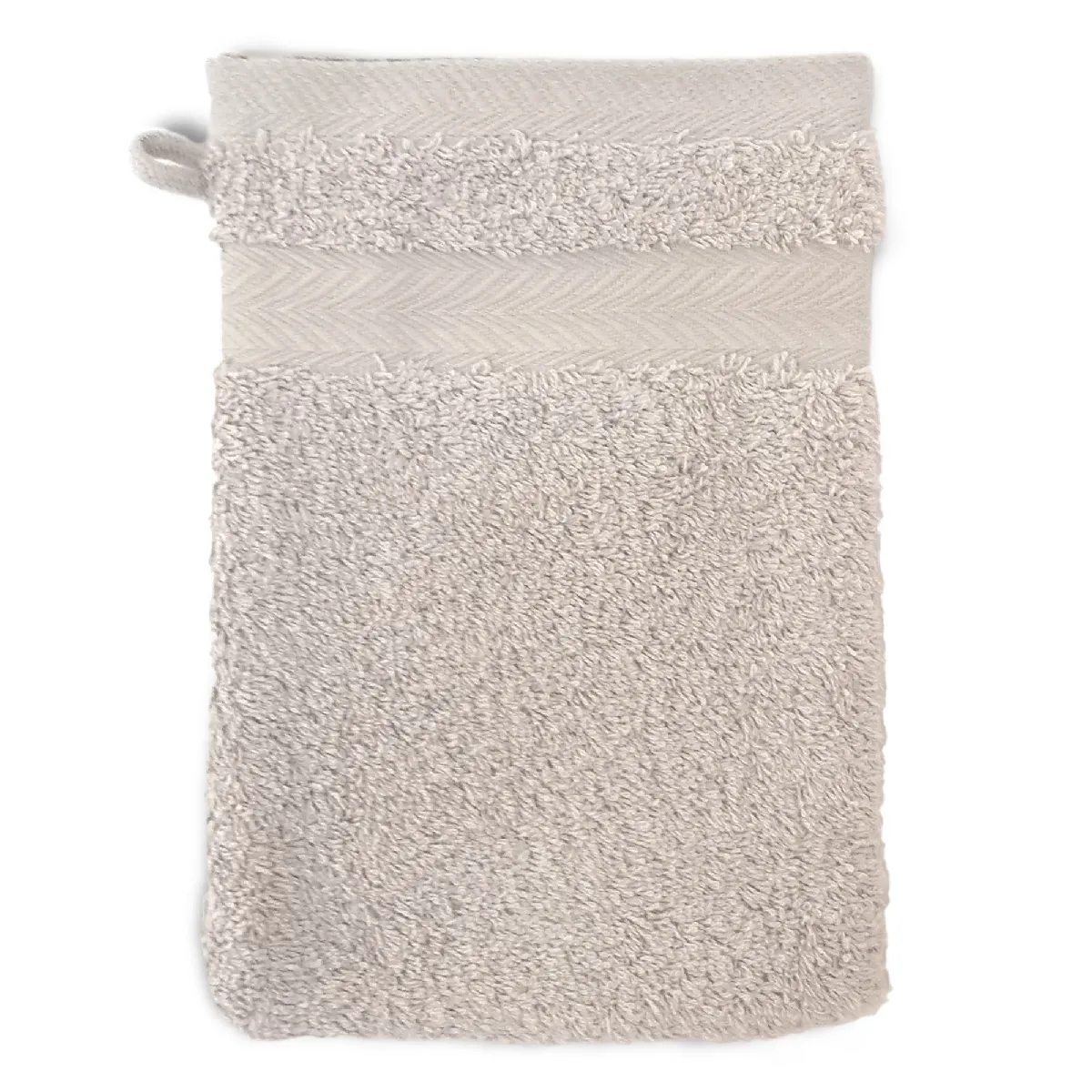 Gant De Toilette 16x21 Cm Royal Cresent Gris Craie 650g/m2