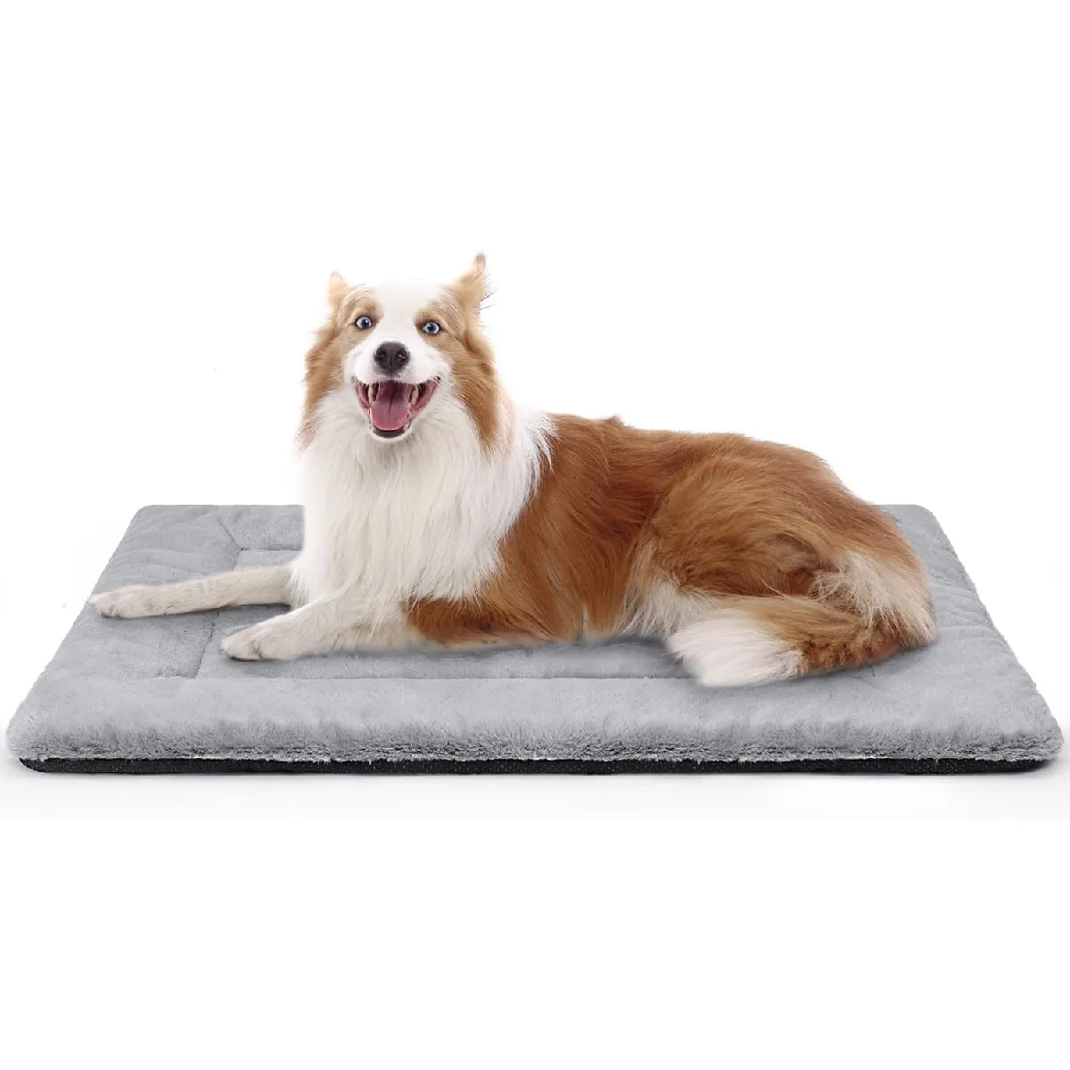 Panier Chien Lavable, 90x60 Cm Gris