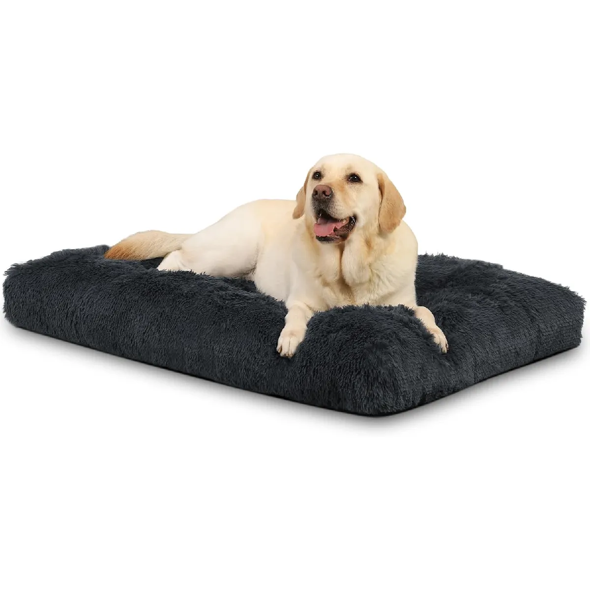 Panier Pour Chien Grande Taille, Xxl, 122x74cm Gris Foncé