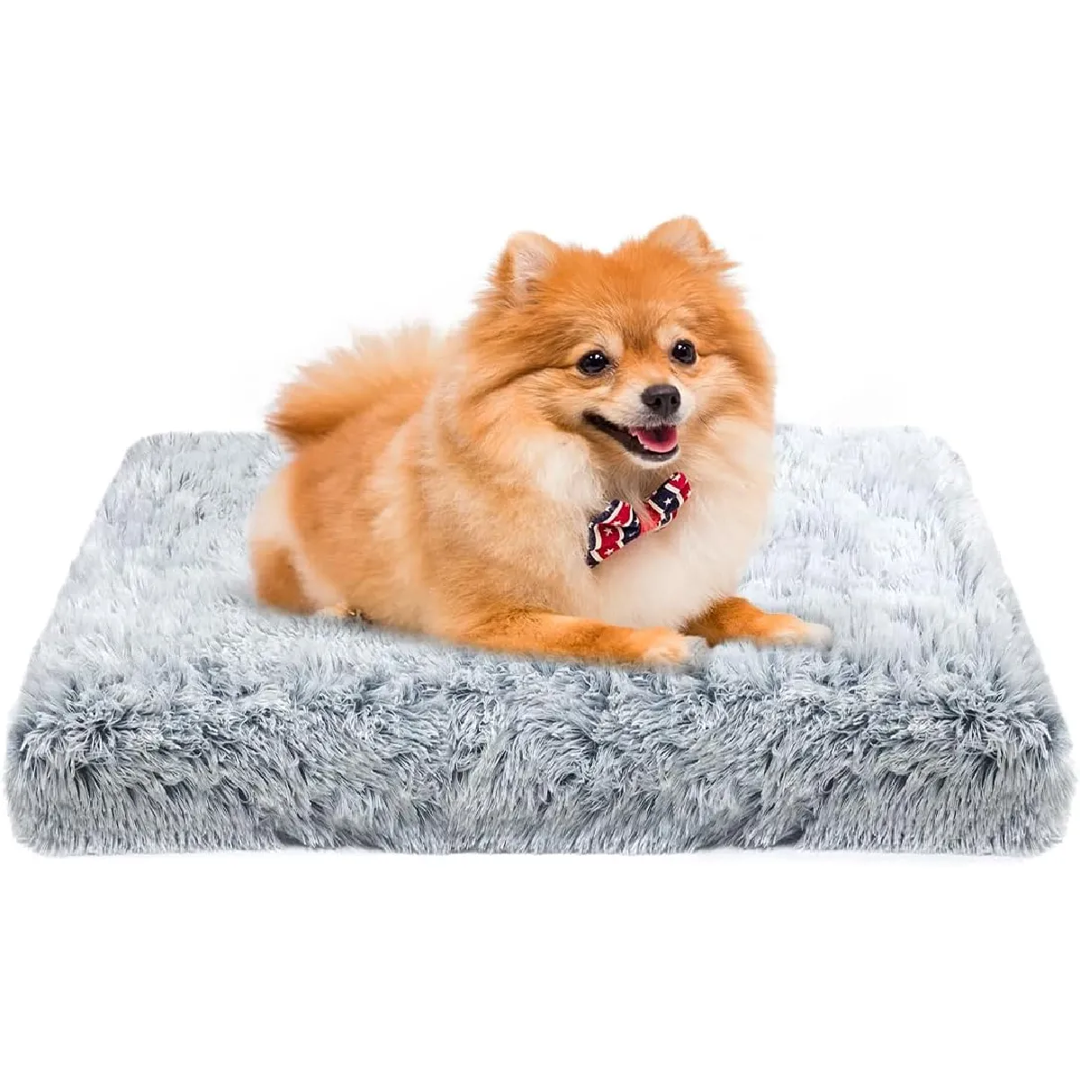 Panier Pour Petit Chien Déhoussable Et Lavable 50 X 40 X 5 Cm Gris