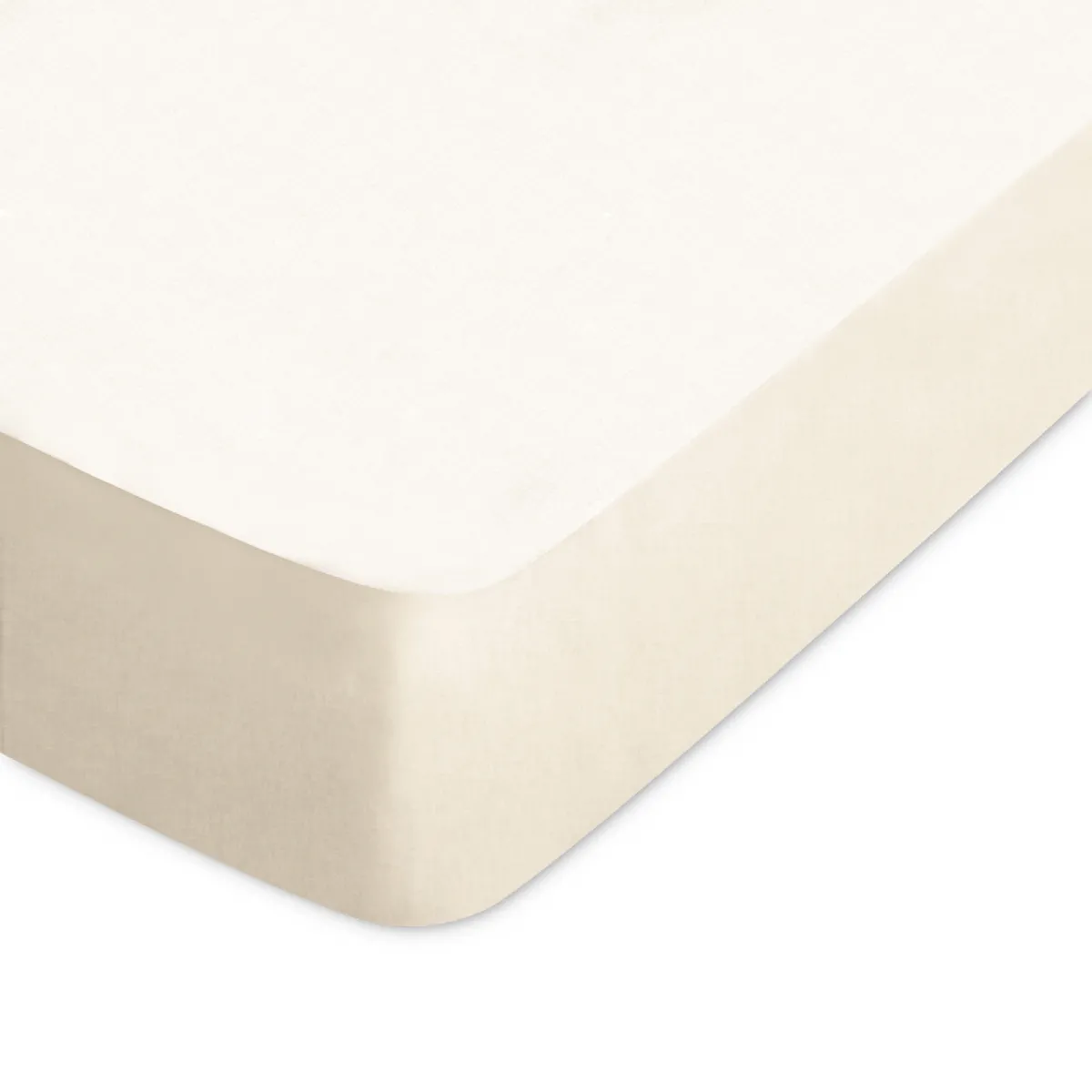Drap Housse Uni 100x200 Cm Bonnet 30 Cm Coton Alto Crème