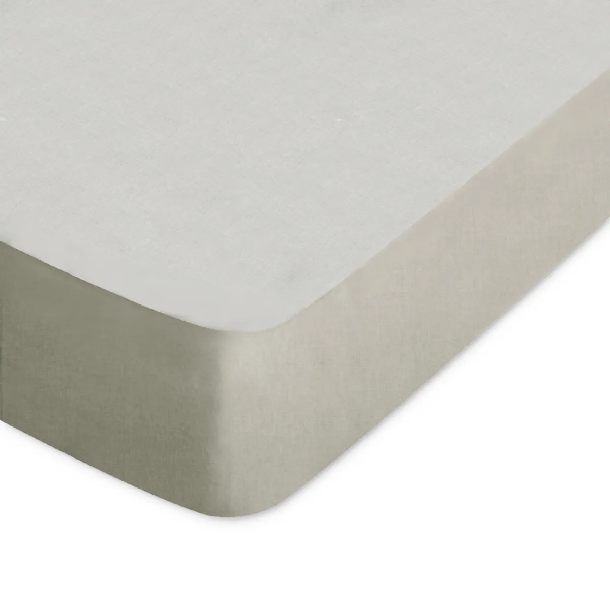 Drap Housse Uni 70x200 Cm Bonnet 30 Cm Coton Alto Chamois