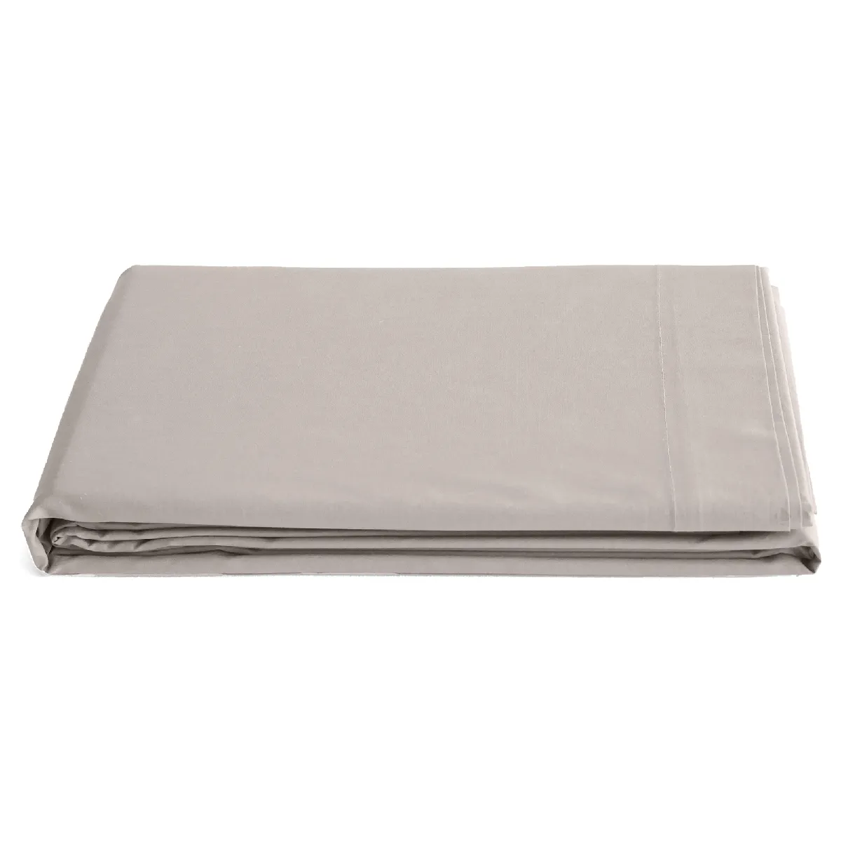 Drap Plat 240x300 Cm Percale De Coton Manoir Gris Cendre
