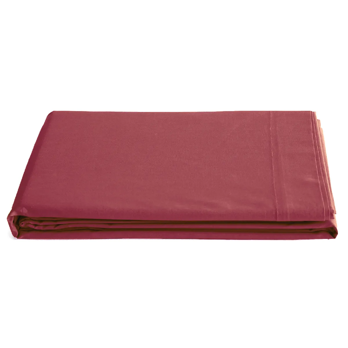 Drap Plat 240x300 Cm Percale De Coton Manoir Rouge Carmin