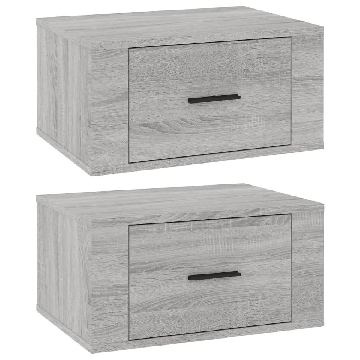 Lot De 2 Tables De Chevet Murales Avec Tiroir 50 X 36 X 25 Dec036116