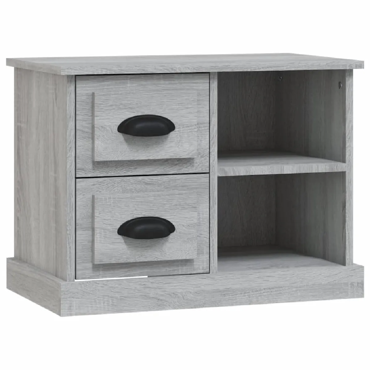 Table De Chevet Avec 2 Tiroirs Et 2 Compartiments 60 X 35,5 X 45 Dec034684