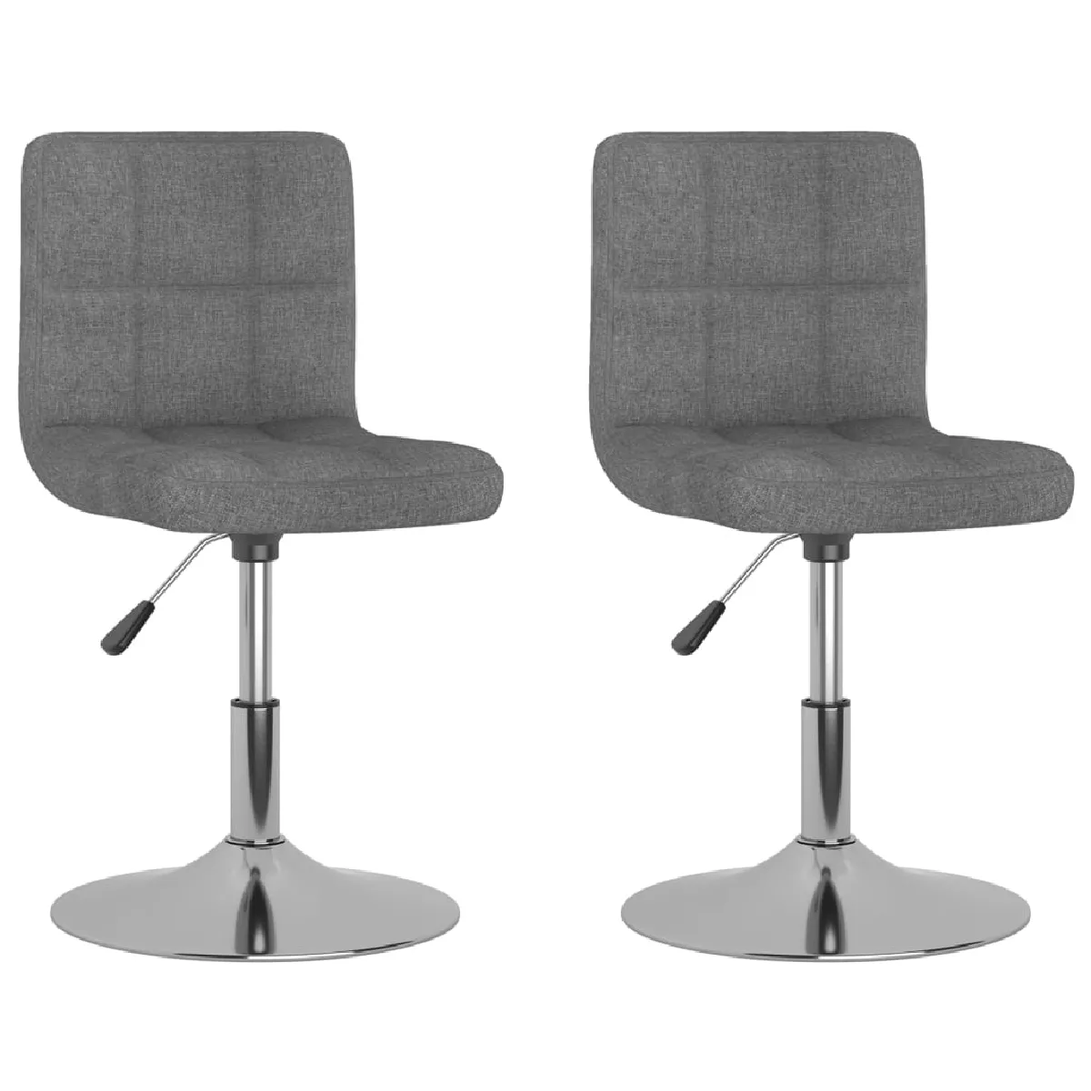 Lot De 2 Tabourets De Bar Chaise De Comptoir Siège Pivotant Hauteur Réglable En Dec025231