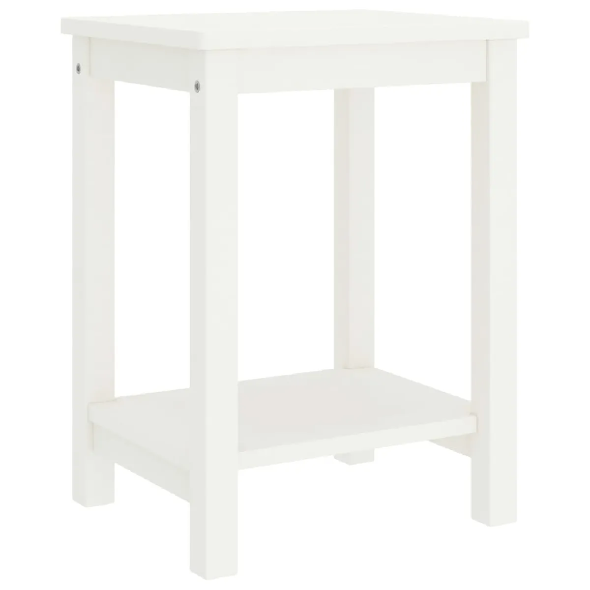 Table De Chevet Avec Étagère 35 X 30 X 47 Cm Bois De Pin Dec033297