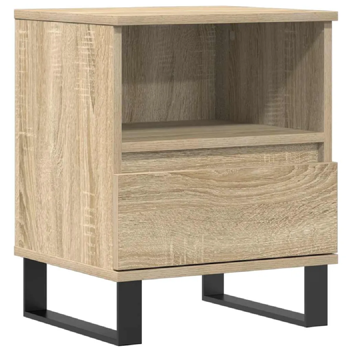Table De Chevet Avec Tiir Et Compartiment Ouvert 40 X 35 X 50 Cm Dec033835