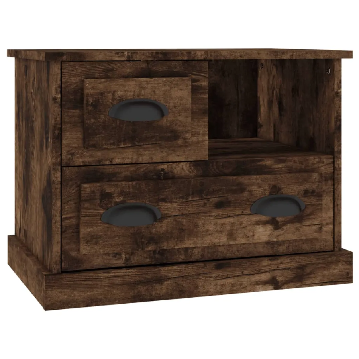 Table De Chevet Avec Compartiment Et 2 Tiroirs 60 X 39 X 45 Cm Dec033671