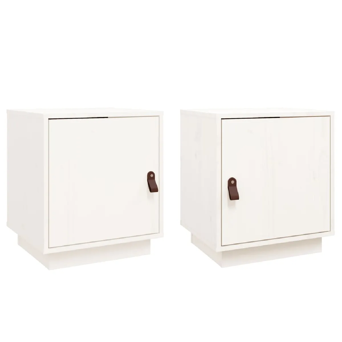 Lot De 2 Tables De Chevet Avc Compartiment Avec Porte 40 X 34 X Dec034907