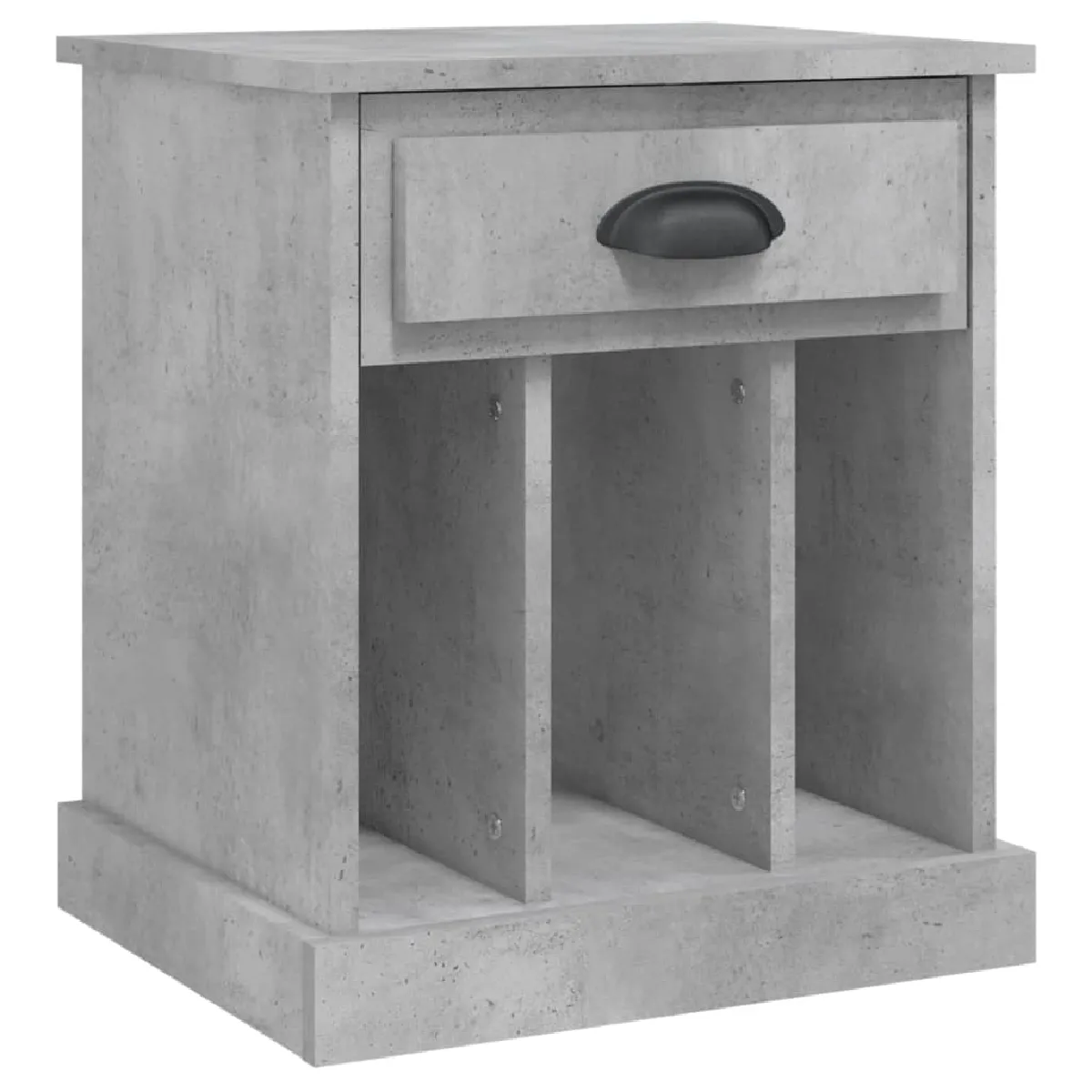 Table De Chevet Avec Tiroir Et Compartiments 43 X 36 X 50 Cm Bois Dec034039