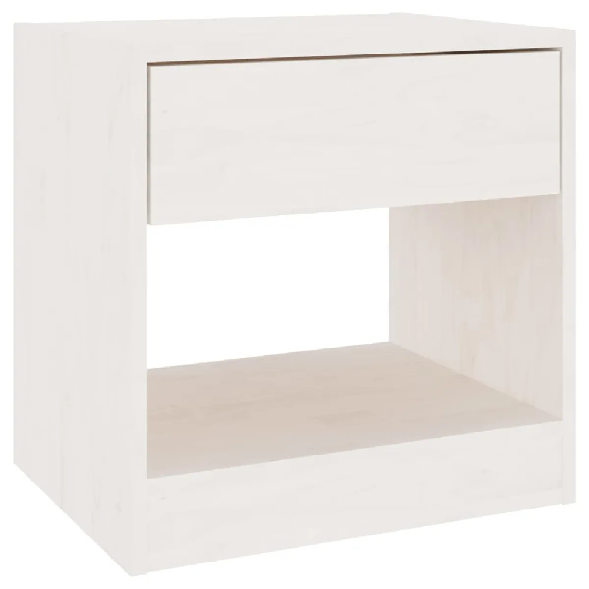 Table De Chevet Avec Compartiment Ouvert Et Tiroir 40 X 31 X 40 Cm Dec033344
